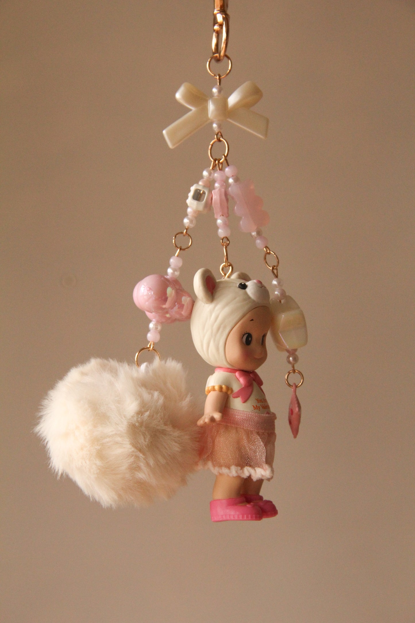 Valentines Exclusive: Sonny Angel Valentines Day White Bear Keychain