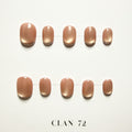 Peachy Silver Tips (Square)
