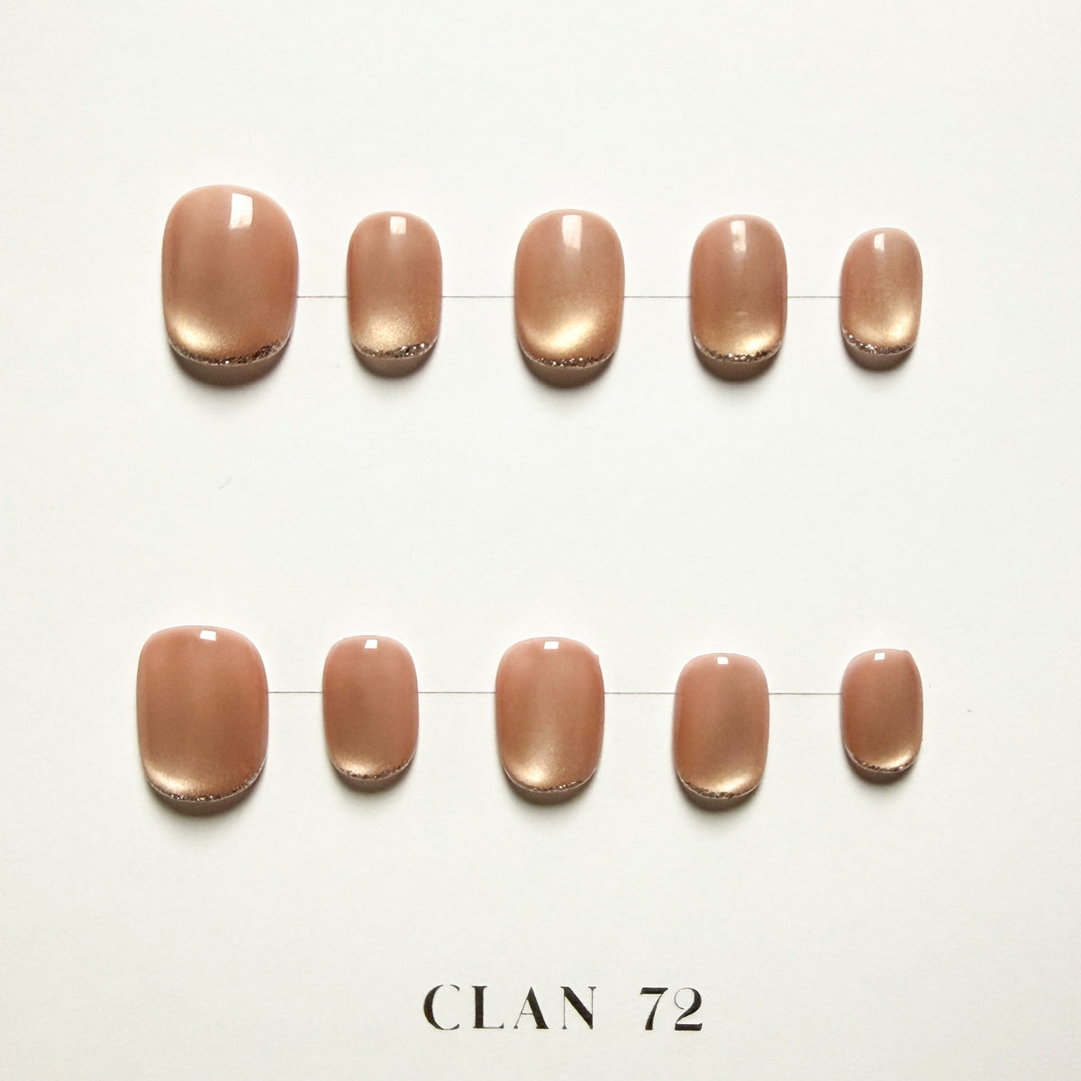 Peachy Silver Tips (Square)