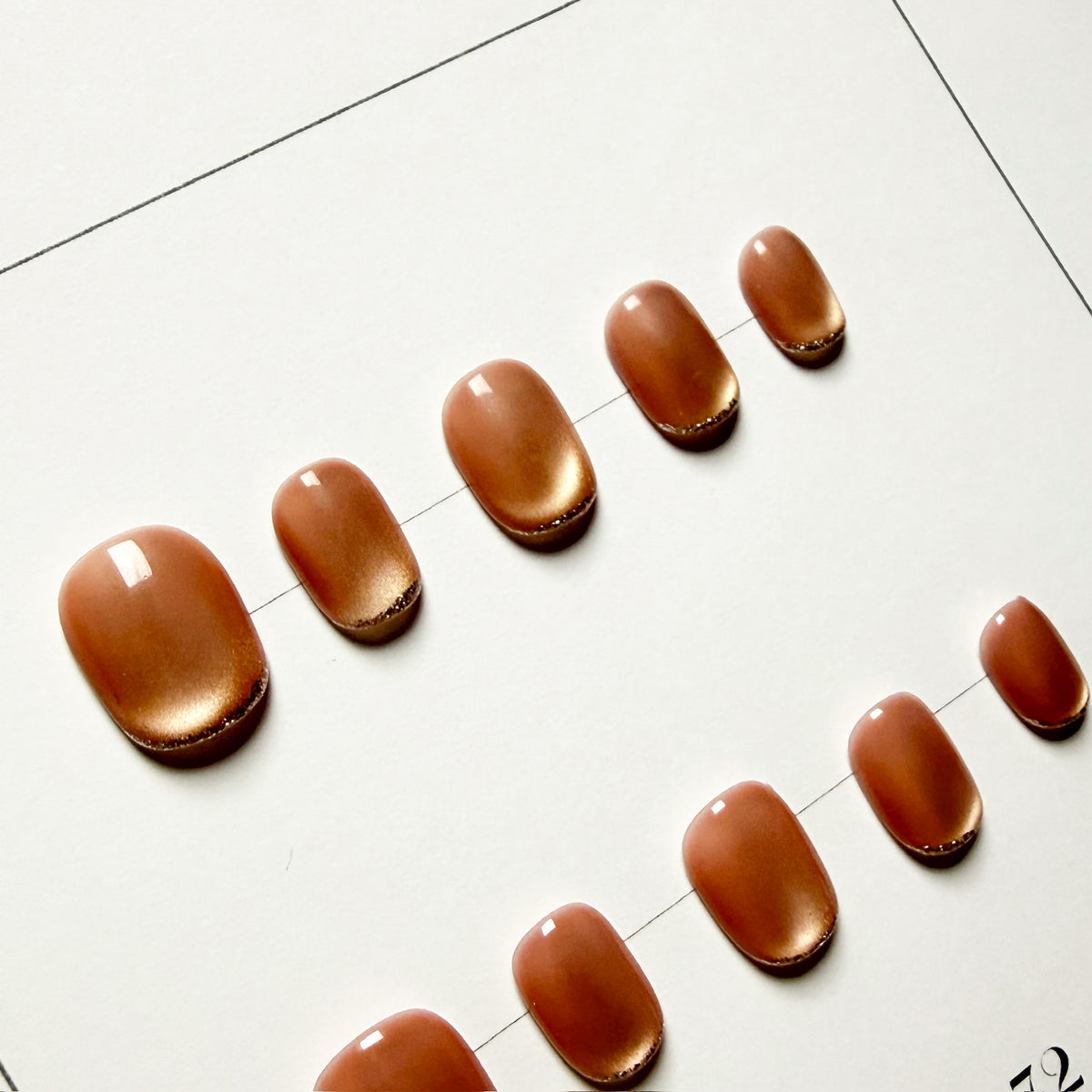 Peachy Silver Tips (Square)