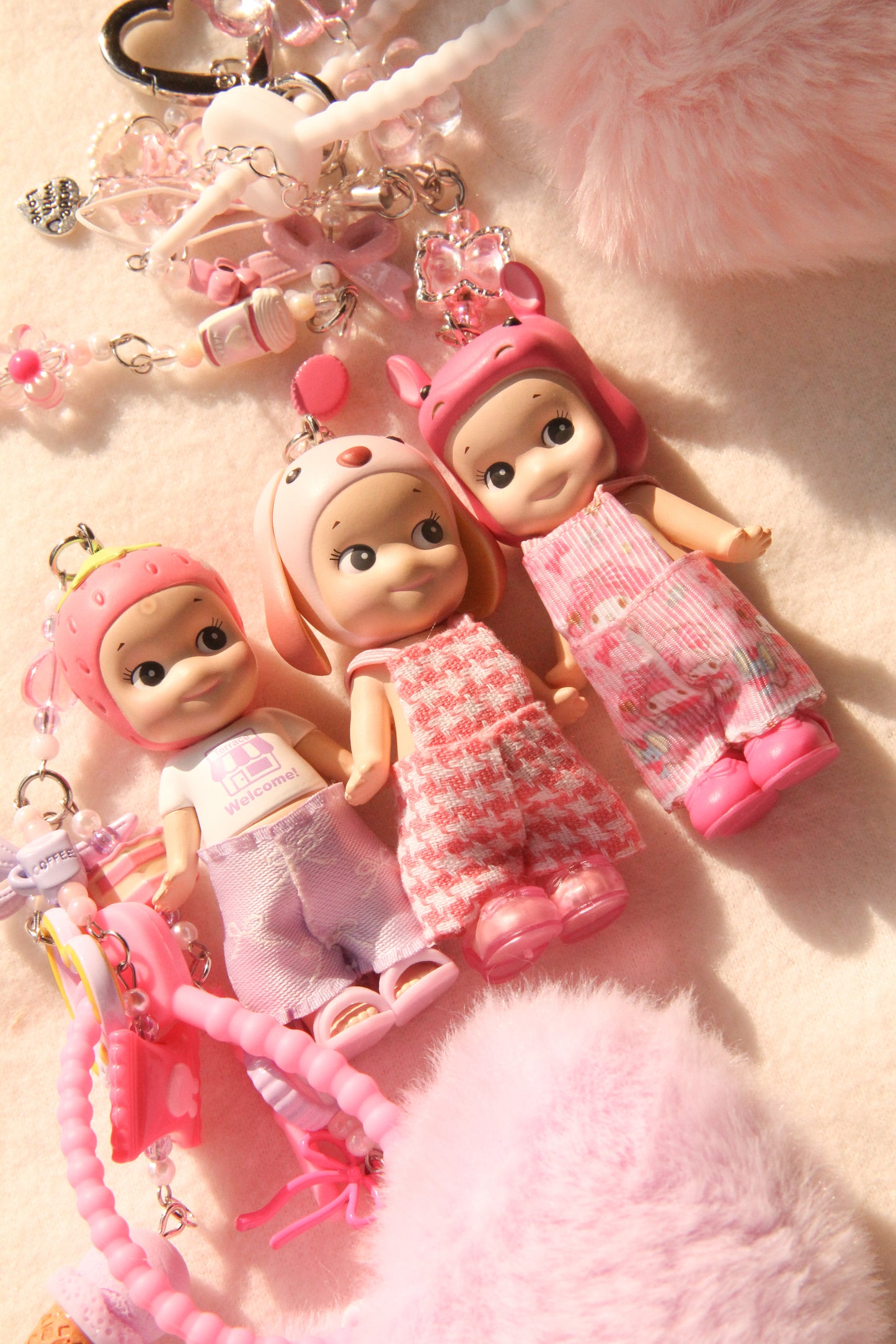 Valentines Exclusive: Sonny Angel Pink Lop Ear Rabbit Keychain