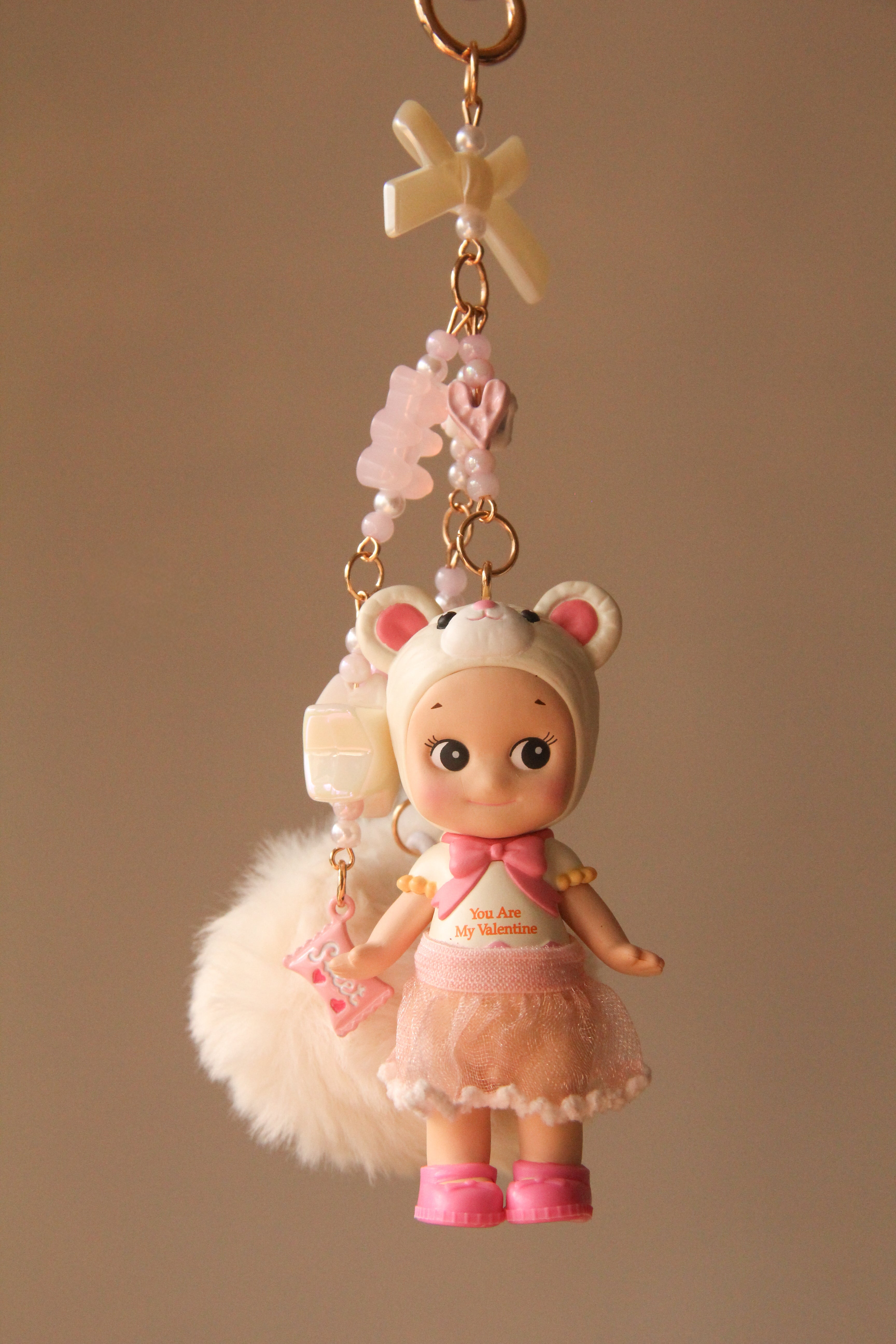 Valentines Exclusive: Sonny Angel Valentines Day White Bear Keychain